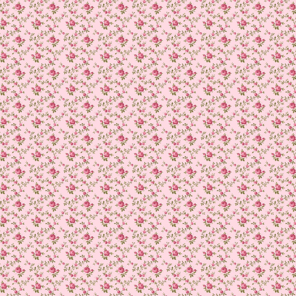 Trellis in Pink from the French Roses collection by Clothworks continuous cuts of Quilter's Cotton Fabric