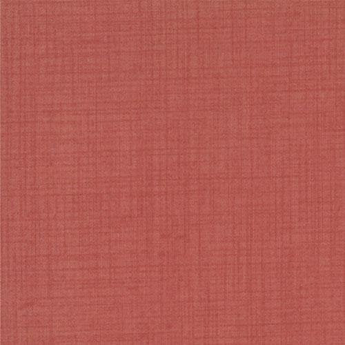 Linen Texture Basic Solids in Faded Red by French General for Moda. Continuous cuts of Quilter's Cotton Fabric