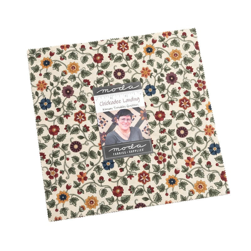 Chickadee Landing Quilter's Cotton Layer Cake 42 piece collection of 10 inch squares by Kansas Troubles Quilters for Moda