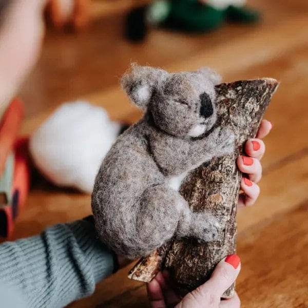 Sleepy Koala Needle Felting Kit by the Crafty Kit Company