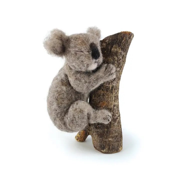 Sleepy Koala Needle Felting Kit by the Crafty Kit Company