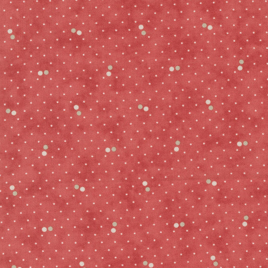 Ridgewood Polka Dot Dance in Rosewater by Minick & Simpson for Moda. Continuous cuts of Quilter's Cotton Fabric