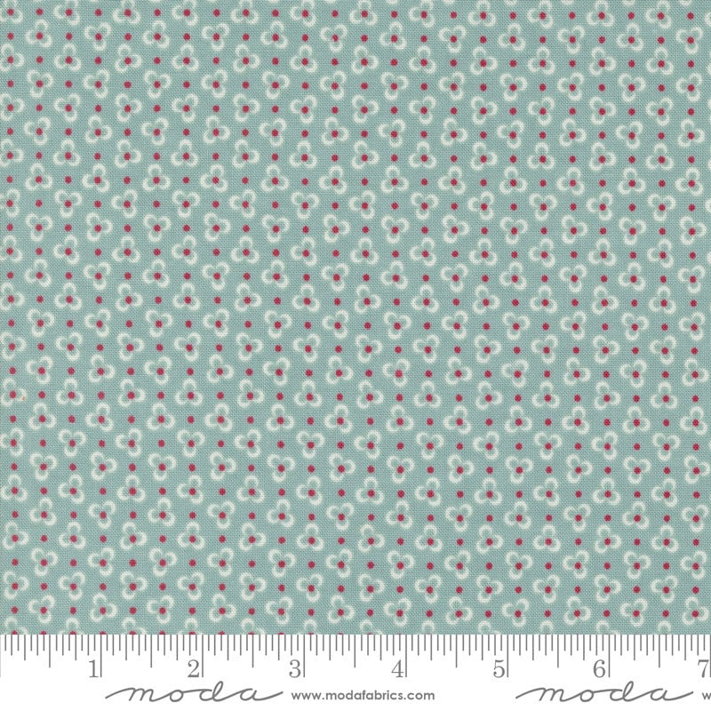 Petals Blenders in Aqua from the My Summer House collection by Bunny Hill Designs for Moda continuous cuts of Quilter's Cotton Fabric